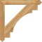 Ekena Millwork Merced Arts & Crafts Rough Sawn Bracket, Western Red Cedar, 4"W x 38"D x 38"H BKT04X38X38MRC03RWR - alternate 2